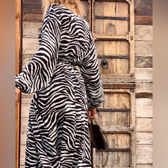 TIGERLILY Zoya Zebra Print Long Sleeve Maxi Dress NWT RRP$299 - Picture 2 of 16